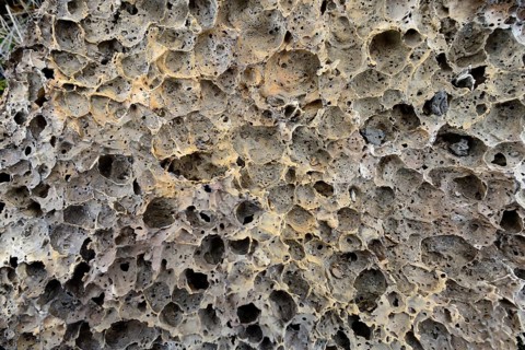 Weathered lava stone