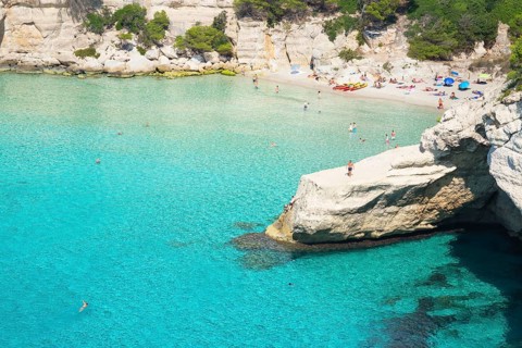 View of Cala Mitjana