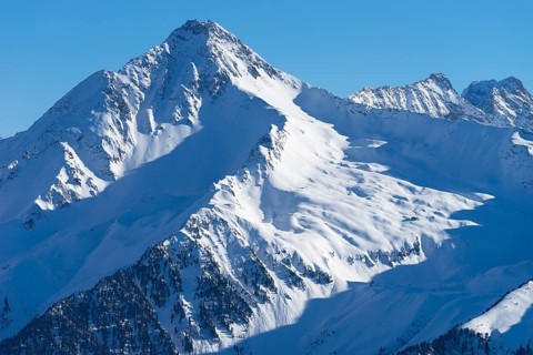 Mountain Ahornspitze in winter