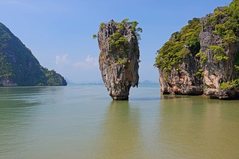 Striking rock formation on Khao Phing Kan Island