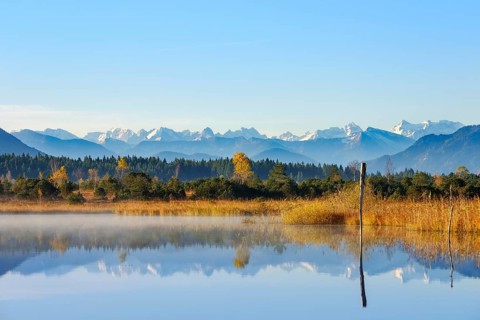 Autumn morning at the Kirchsee