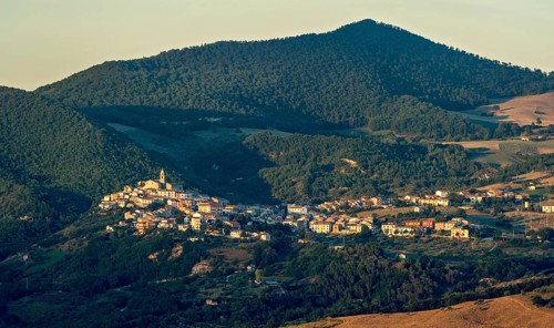 View of mountain town Salcito