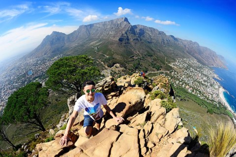 Ascent to Lion's Head overlooking Camps Bay