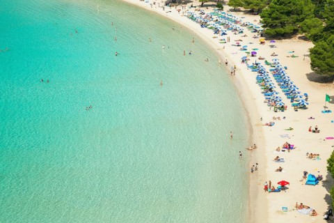 Bathers at Cala Galdana