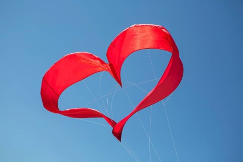 Heart shaped kite