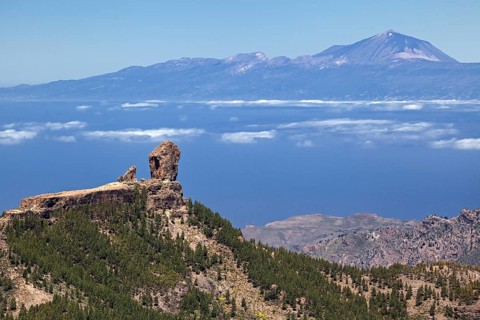 View from the Pico de las Nieves to the west of Gran Canaria