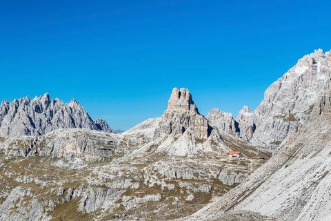 View to the Dreizinnenhutte
