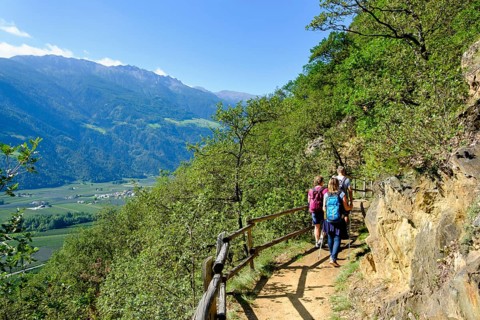 Hikers on the Sonnenberg panoramic trail