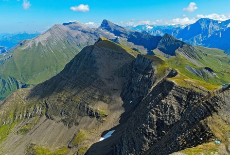 Rugged ridge of the Bernese Alps