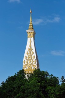 Lace of Chedi Wat Phra That Phanom decorated with golden ornaments