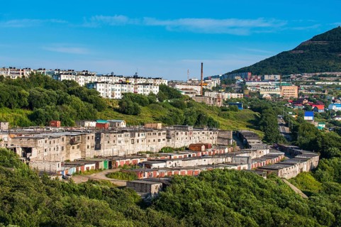 View over Petropavlovsk-Kamchatsky