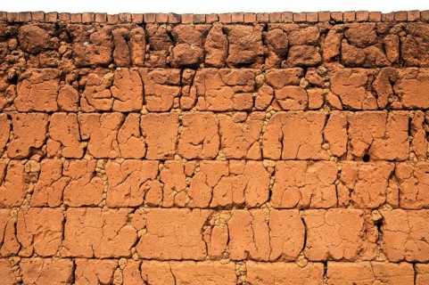 Traditional stone wall from the royal era