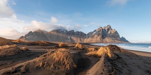 Long lava beach
