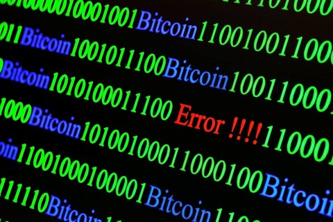 Binary code with Error lettering