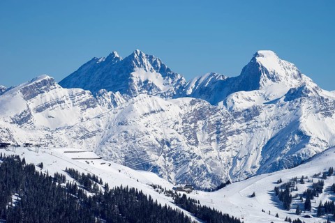 Watzmann and Grosser Hundstod in winter