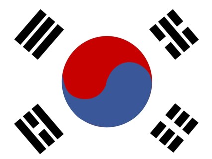 Official national flag of the Republic of Korea