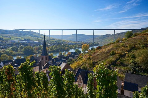Hochmosel bridge over the river Moselle