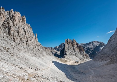 Descent from the Santner via ferrata to the Gartl hut