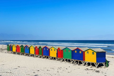Colourful Beach house near Muizenberg