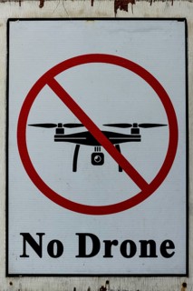 Prohibition sign No Drone
