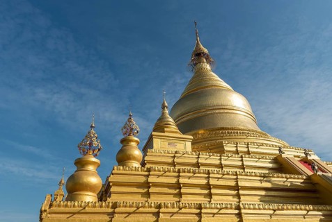 Golden stupa of Kuthodaw Pagoda