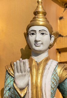 Nat spirit statue at Shwedagon Pagoda