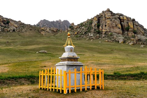 Stupa in the steppe