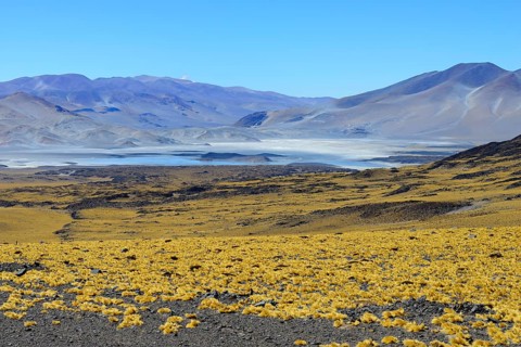 Lagoon on the border with Chile