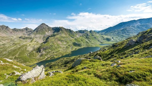 View into the valley to the Giglachsee lakes