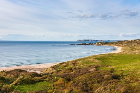 Overview over Whitepark bay