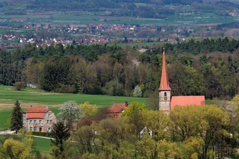 Church of Saint Giles and old schoolhouse