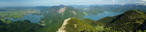 Lake Kochel and Walchensee with Rabenkopf