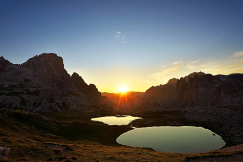 Sunrise over the Bodensee lakes