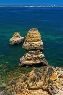 Rock formations at Camilo beach