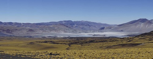 Lagoon on the border with Chile