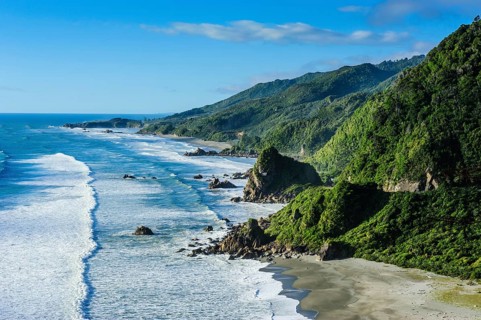 Untouched west coast between Greymouth and Westport