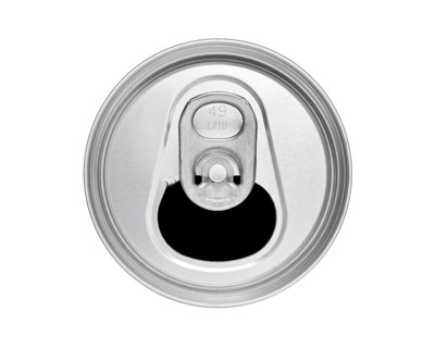 Drinks can top with ring pull