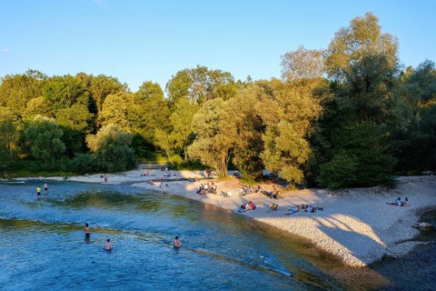 Bathers in Isar at Flaucher