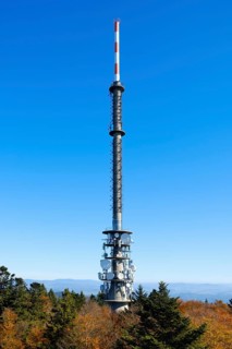 Broadcast tower on mount Brotjacklriegel