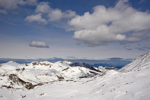 View from the Hochtor to Edelweissspitze 2572 m
