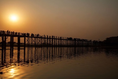 Sunset over U Bein Bridge