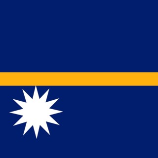 Official national flag of Nauru