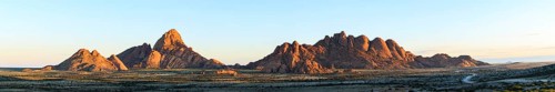 Panorama of the Spitzkoppe and Pontok mountains