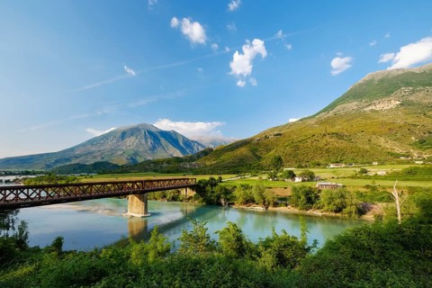 Bridge over river Drino