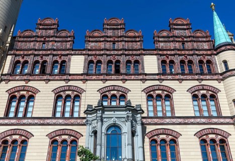 Terracotta facade from Schwerin Castle