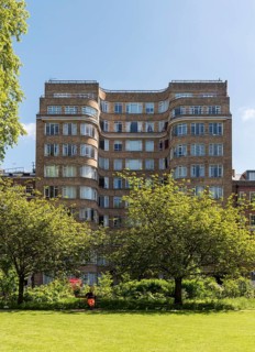 Art deco residential building Florin Court aka Whitehaven Mansions residence of Hercule Poirot