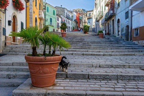 Long stairs