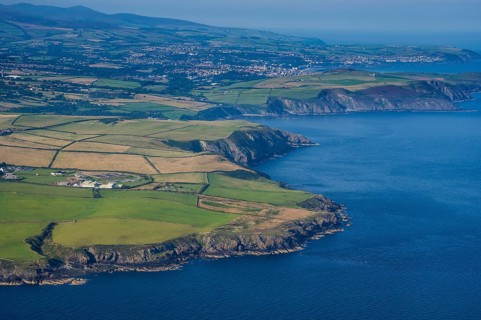 Aerial view of the Isle of Man