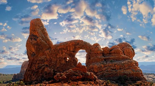 Turret Arch at sunset