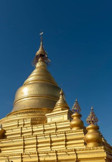 Golden stupa of Kuthodaw Pagoda
